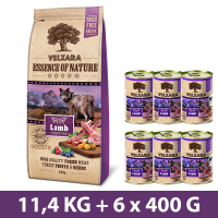 Velxara Dry FM GF dog adult monoprotein lamb 11,4 kg + 6 KONSERW