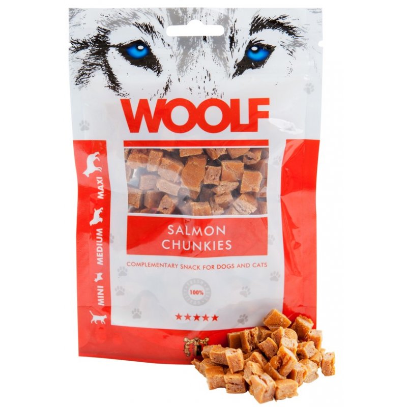 WOOLF Kawałki łososia 100g