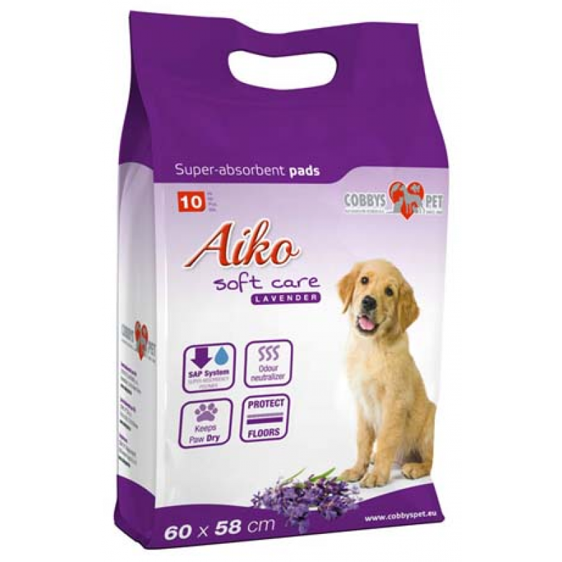 Podkładka chłonna dla psów Aiko Soft Care z lawendą 60x60cm 10 szt