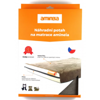 Pokrowiec na materac Aminela - 80x60x10cm half and half (szary/szary)