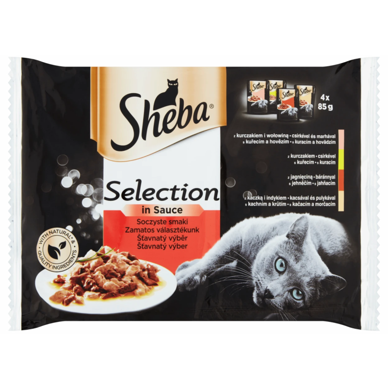 Sheba pocket Selection saszetki mięsne 4x85g