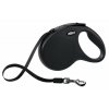 Smycz FLEXI Classic NEW M z paskiem 5m / 25kg czarna