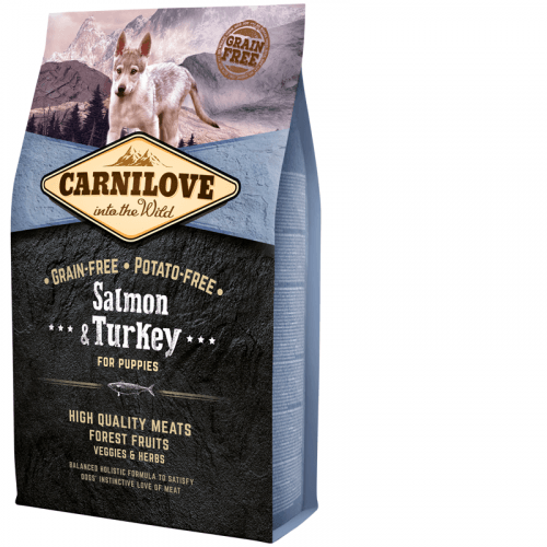 Carnilove Dog Salmon Turkey for Puppies 4kg Va Chovatel.cz