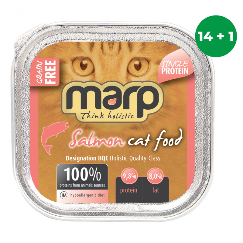 Marp Salmon Cat 15x100g (14 + 1 GRATIS)