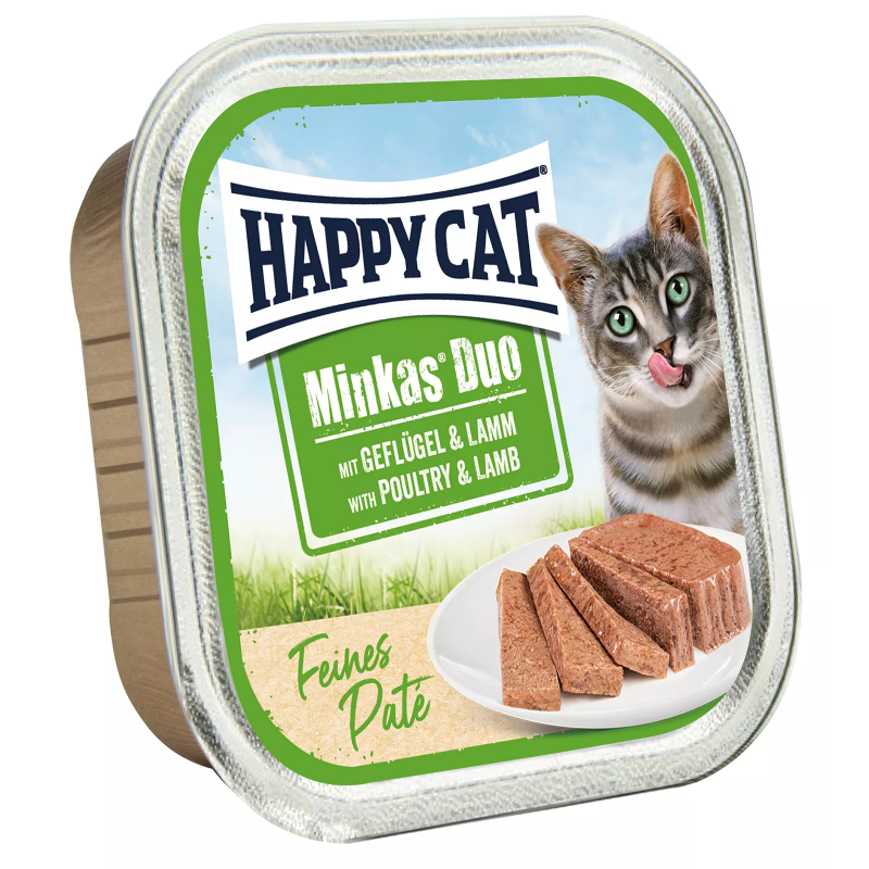Happy Cat Minkas Duo Geflügel & Lamm Paté 100 g (min. subskrypcja 16 szt)