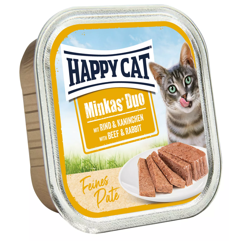 Happy Cat Minkas Duo Rind & Kaninchen Paté 100 g (min. subskrypcja 16 szt)