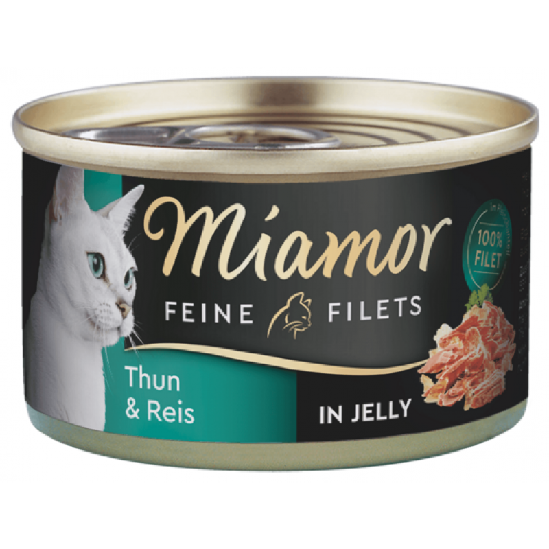 Miamor Cat Filet puszka tuńczyk+ryż w galarecie 100g