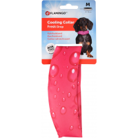 Flamingo Obroża chłodząca dla psów w kolorze fuksji M 28-36cm