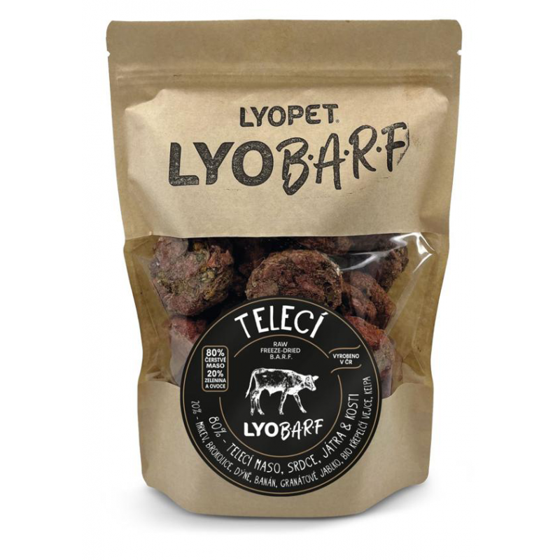 LYOPET LyoBARF Veal 1 szt. (BARF cielęcy dla psów)