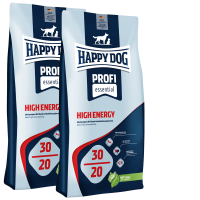 2x Happy Dog Profi Essential 30-20 HIGH ENERGY 20 kg