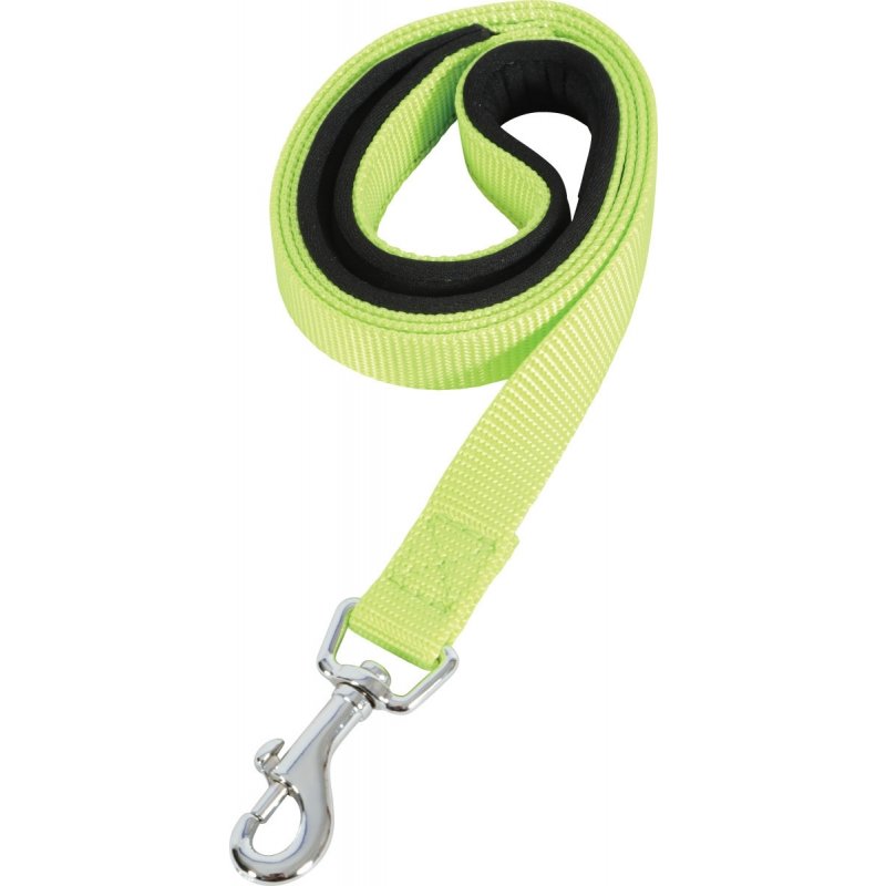 Smycz dla psa SOFT NYLON zielona 20mm / 1m Zolux