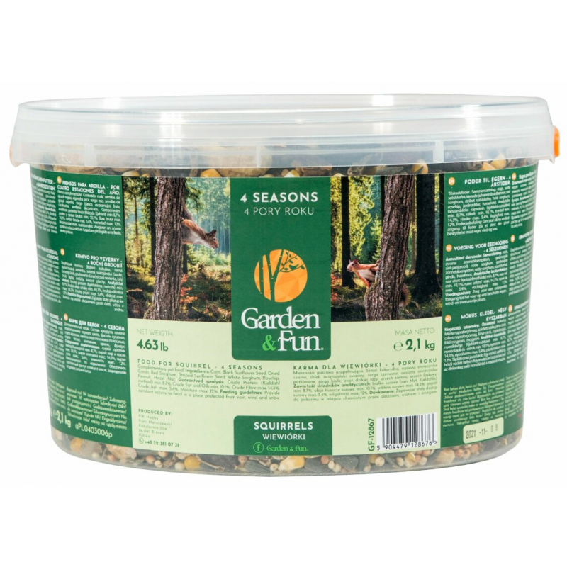GARDEN FUN pokarm dla wiewiórek 3 L/2,1 kg