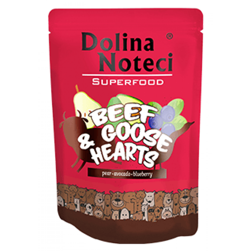 DOLINA NOTECI SUPERFOODS Beef&Goose Hearts 300g