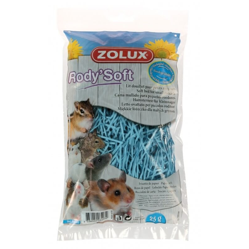 Papier dla gryzoni Rody'Soft color mix 25g Zolux