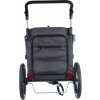 Przyczepka rowerowa z funkcją szybkiego montażu L 74 x 95 x 103/143 cm szara