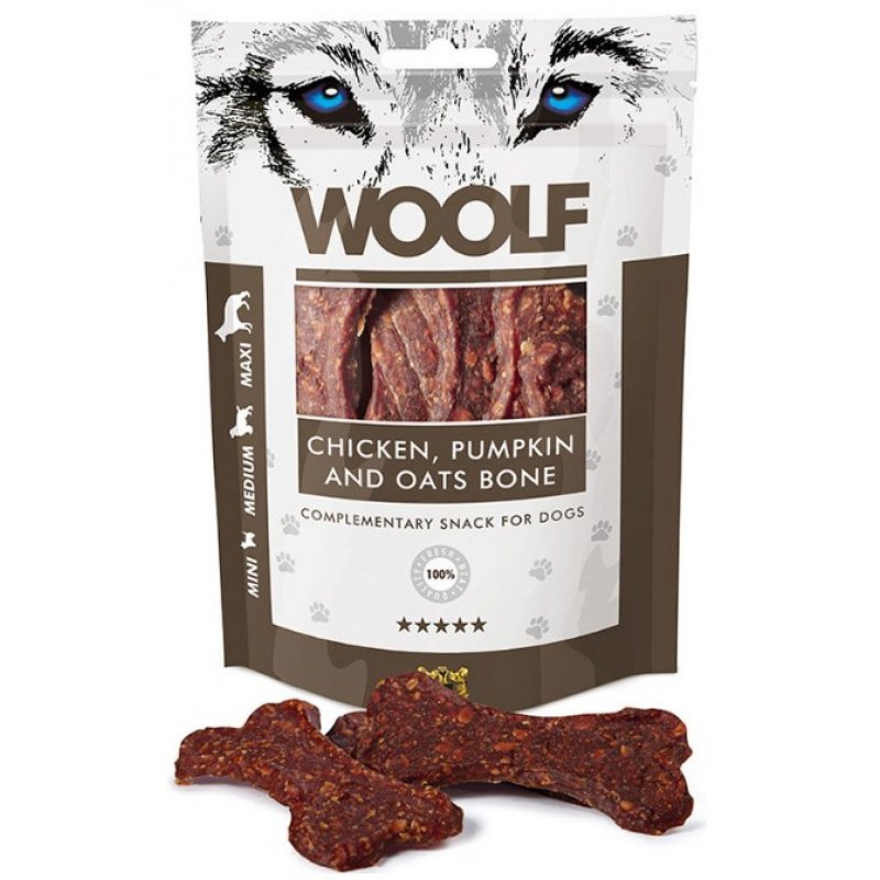 WOOLF Duży kurczak, dynia, kość owsiana 100g