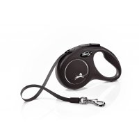 Smycz FLEXI Classic NEW S pasek 5m / 15kg czarna