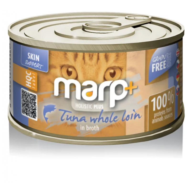 Marp Holistic Plus konserwy dla kotów – Filety z tuńczyka w bulionie 24x70g