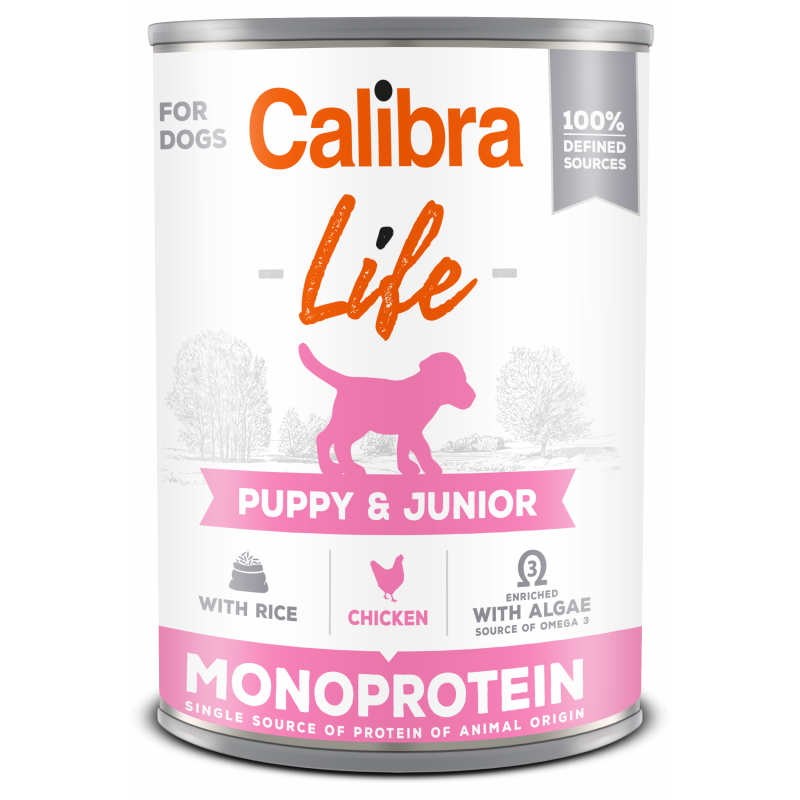 Calibra Dog Life konserwa Junior Chicken 400 g