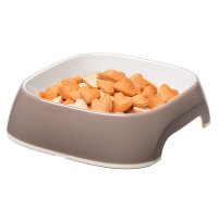Plastikowa miska Ferplast GLAM MEDIUM 0,75 l beżowa