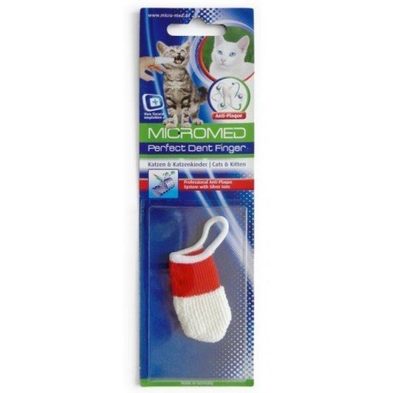 Szczoteczka MICROMED na kocim palcu