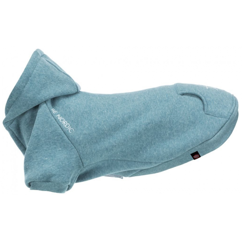 BE NORDIC Flensburg bluza z kapturem, L: 55 cm, zielono niebieska