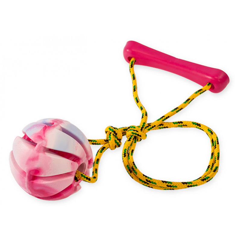 Zabawka pies Fetch ball. spirale. na sznurku wanilii. 7cm SP