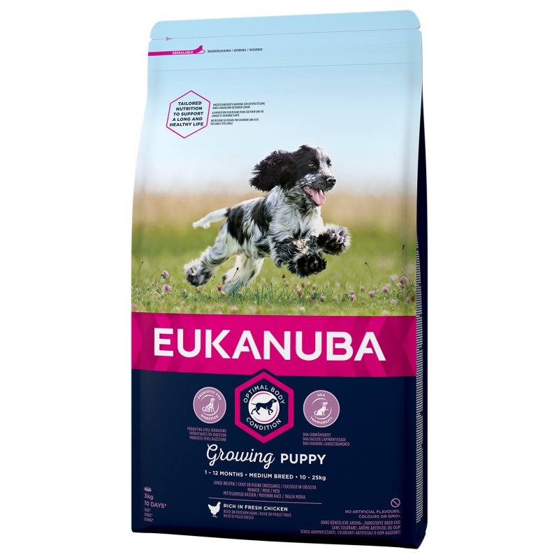Eukanuba Dog Puppy &amp; Junior Medium 3kg