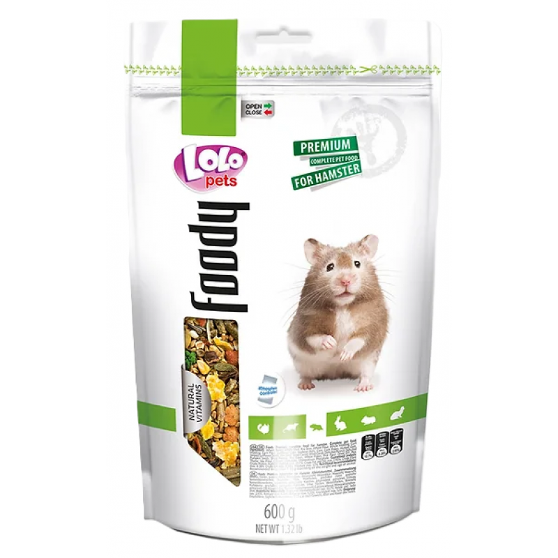 LOLO BASIC karma pełnoporcjowa dla chomików 600 g Doypack