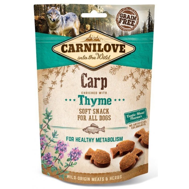 Carnilove Dog Semi Moist Snack Carp & Thyme 200g
