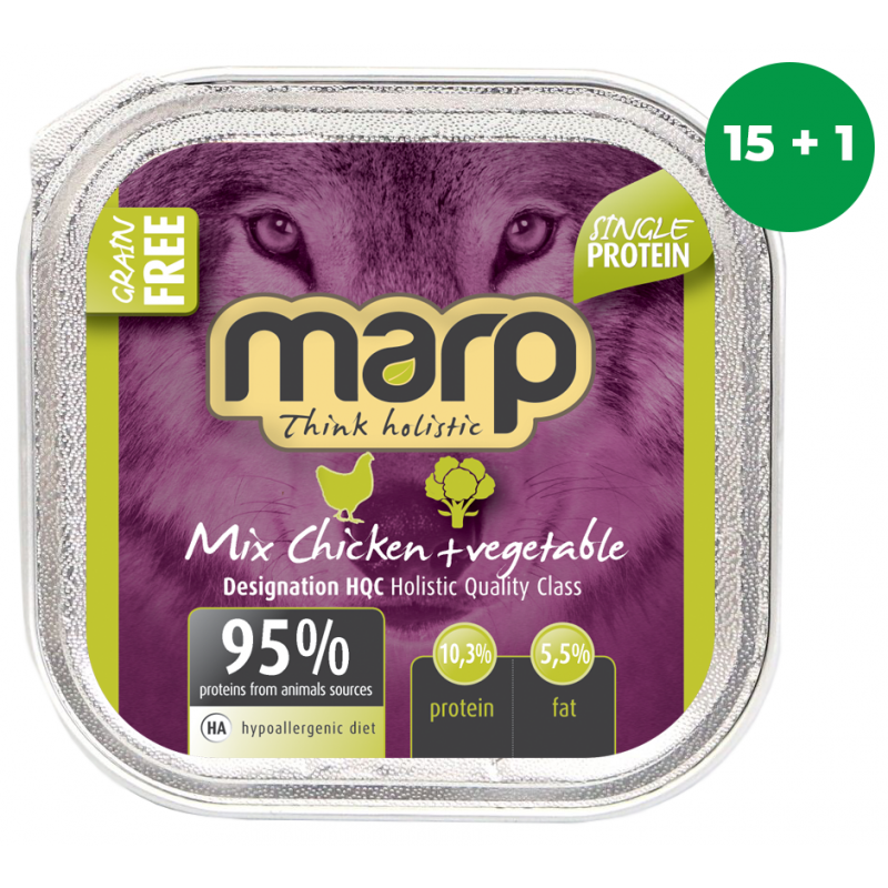 Marp Chicken/Vegetable 16x100g (15 + 1 GRATIS)