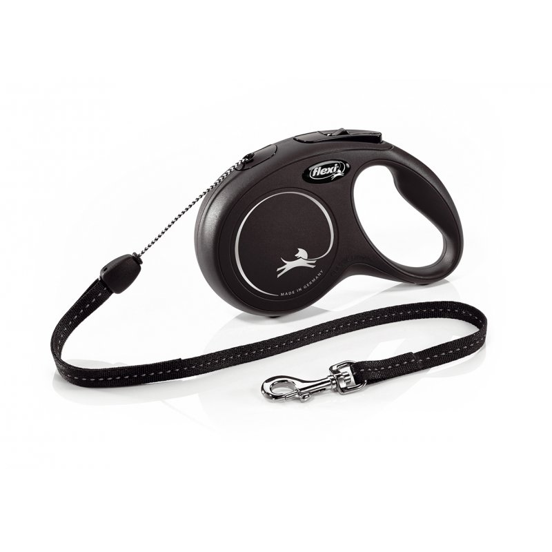 Smycz FLEXI Classic NEW S linka 8m / 12kg czarna