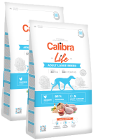 2x Calibra Dog Life Adult Large Breed Chicken 12 kg