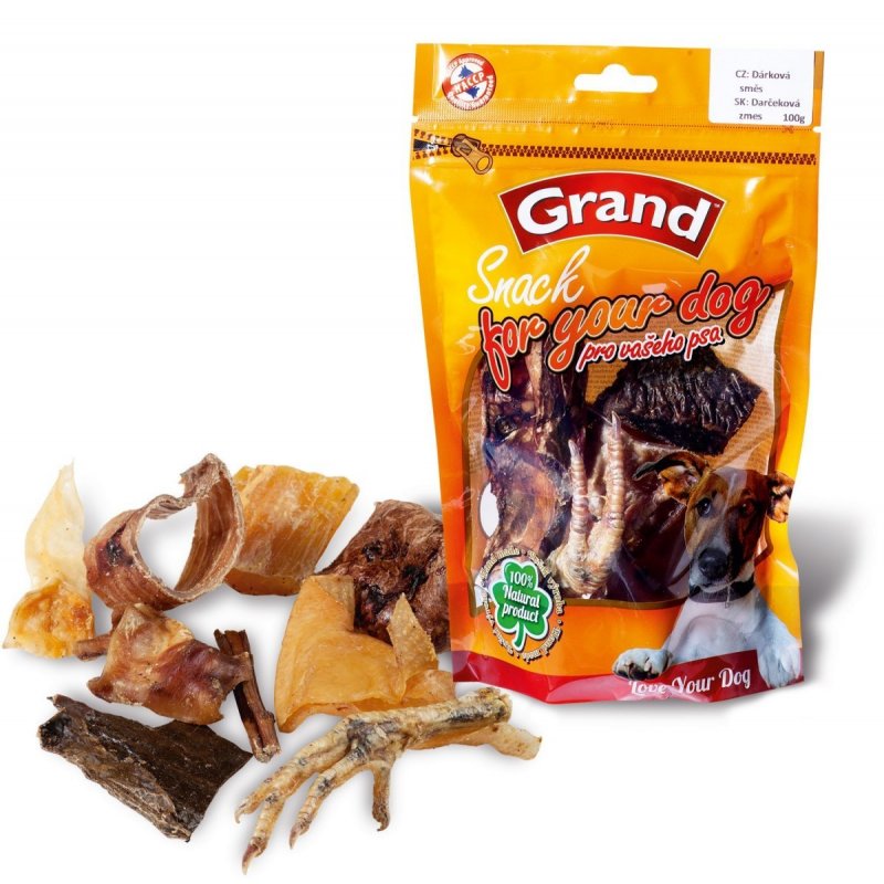 GRAND naturalna suszona mieszanka prezentowa dla psów 100g
