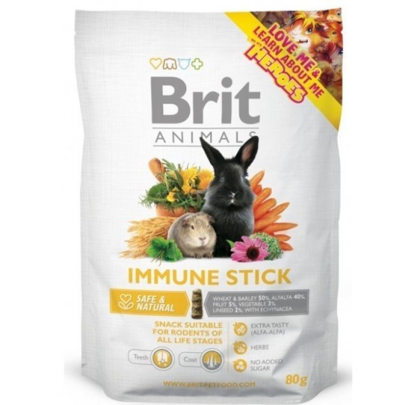 Brit Animals Immune Stick dla gryzoni 80g