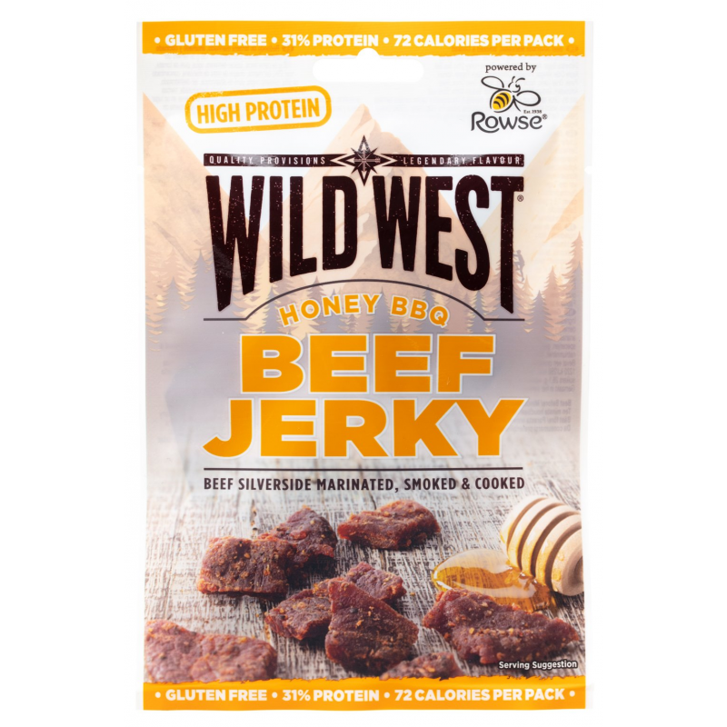 Wild West Beef Jerky Honey BBQ 25g