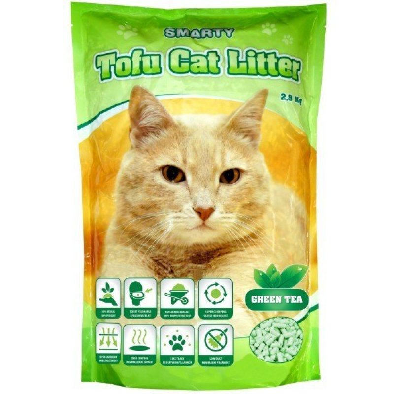 Żwirek Smarty Tofu Cat Żwirek-Zielona Herbata 6l