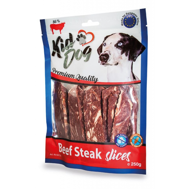 KIDDOG hovězí filetované masíčko 250 g (min. odběr 5 bal.)