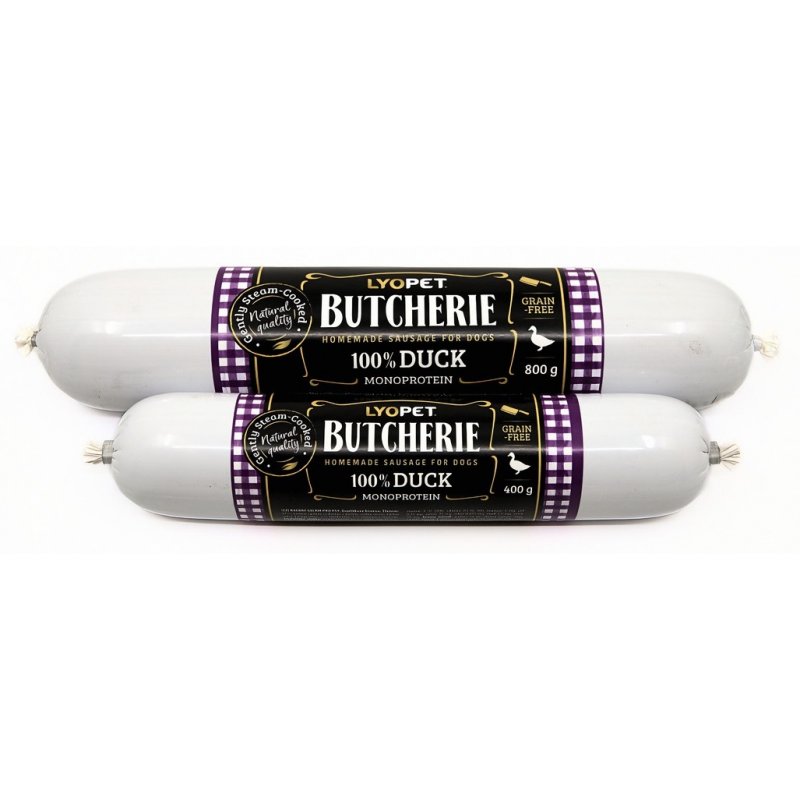 LYOPET Butcherie Duck sausage 400 g