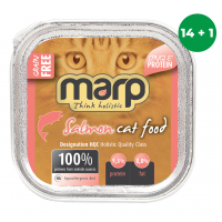 Marp Salmon Cat 15x100g (14 + 1 GRATIS)