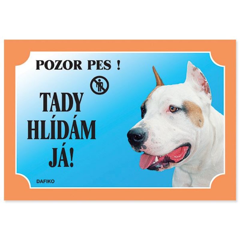 Tabela Ja tu jestem na straży! American Staffordshire Terrier 1szt.