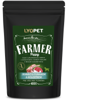 LYOPET Farmer Puppy Jagnięcina z tuńczykiem i siarą 400 g (dla wszystkich ras)