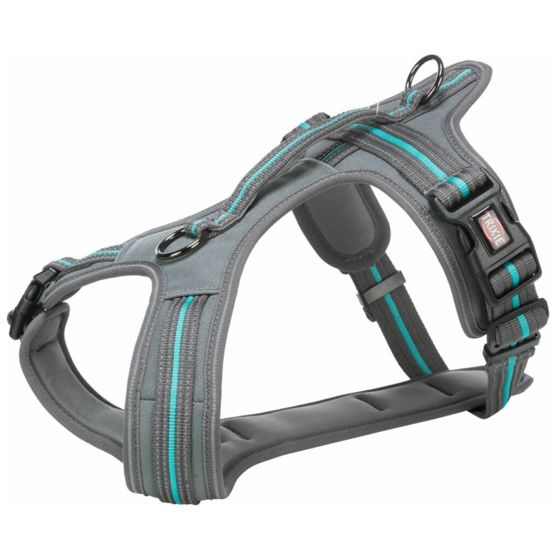 FUSION szelki, S-M: 45-54 cm / 20 mm, grafit/ocean