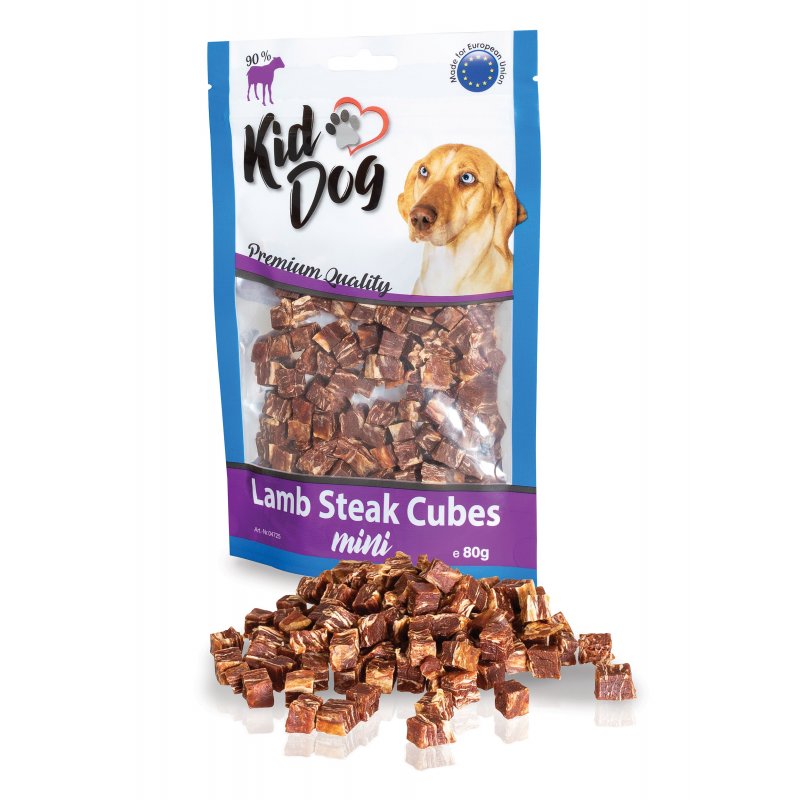 KIDDOG mini kostki z jagnięciny 80 g
