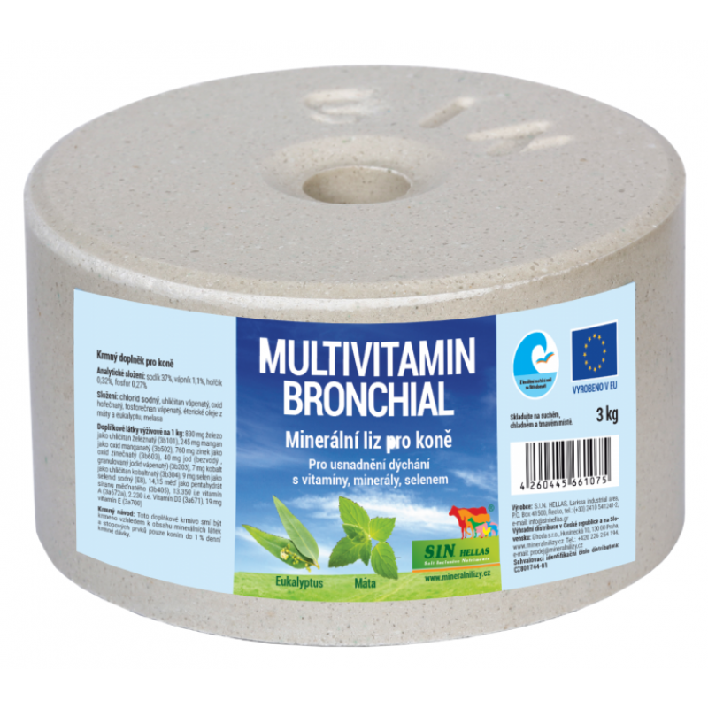 Oskrzela, mineralna lizawka multiwitaminowa do rozluźnienia dróg oddechowych 3kg