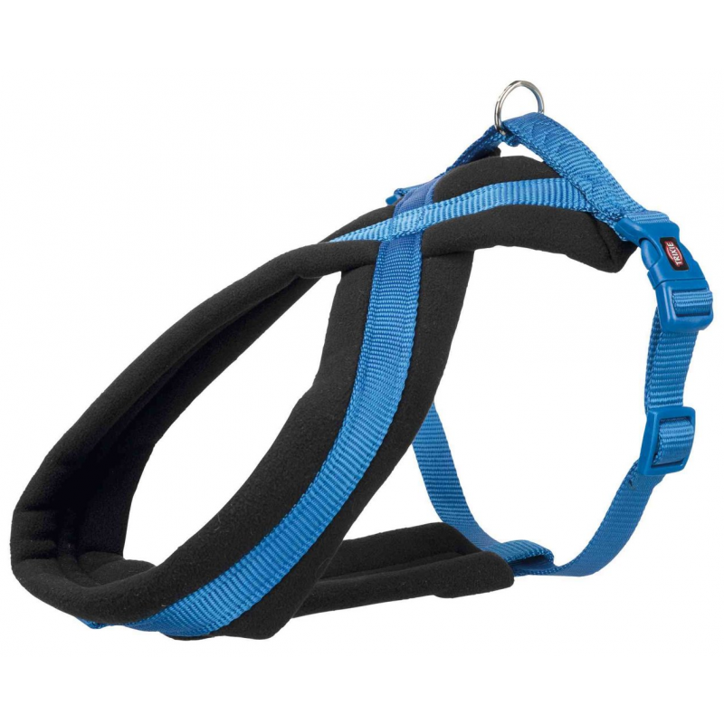 Szelki nylonowe PREMIUM 45-80cm/25mm (M), niebieskie