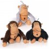 Zabawka dla psa Crazy monkey brązowa 36cm