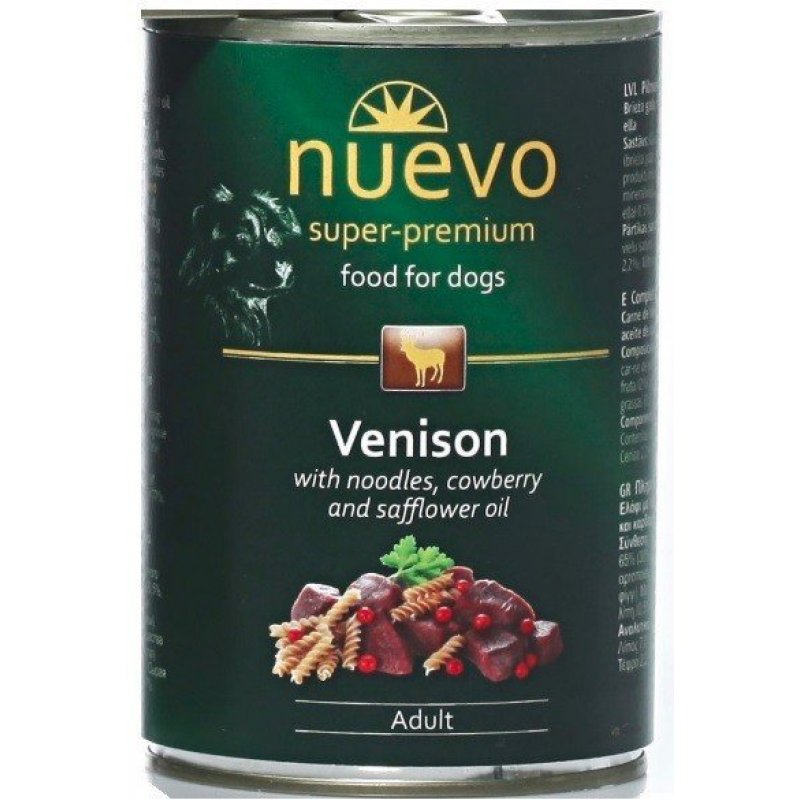 Nuevo Adult Venison menu w puszce 800g