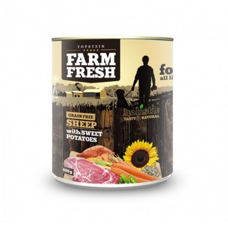 Farm Fresh Dog Sheep with Sweet Potatoes konserwa 800g