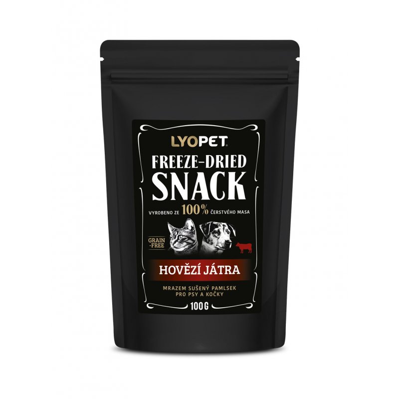 LYOPET Snack Dog & Cat Wątroba wołowa 30 g